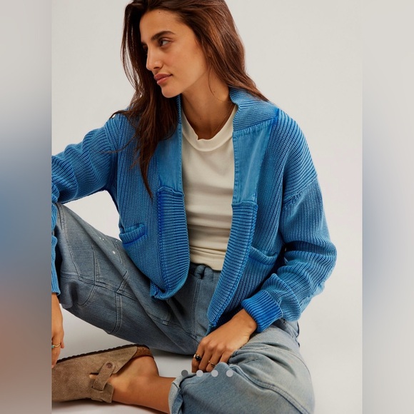 We the free Worn Thru Surplus Cardi - Picture 2 of 5